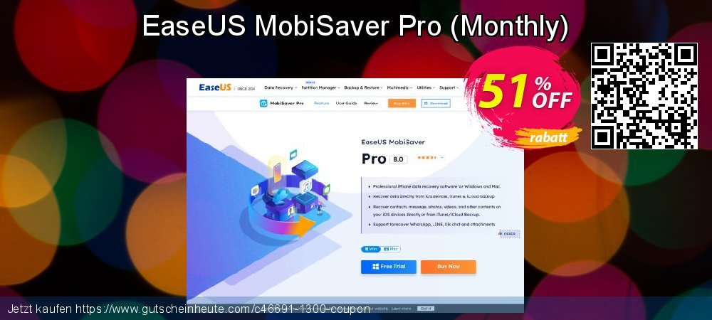 EaseUS MobiSaver Pro - Monthly  erstaunlich Beförderung Bildschirmfoto