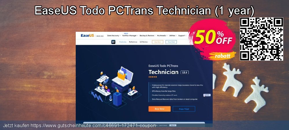 EaseUS Todo PCTrans Technician - 1 year  fantastisch Ermäßigung Bildschirmfoto