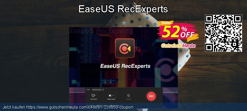 EaseUS RecExperts wunderschön Angebote Bildschirmfoto