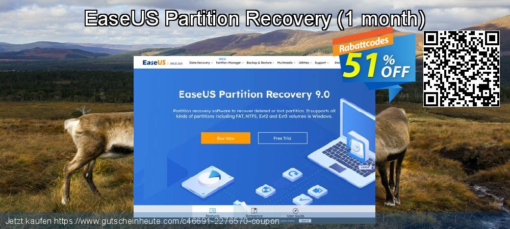 EaseUS Partition Recovery - 1 month  wunderbar Förderung Bildschirmfoto