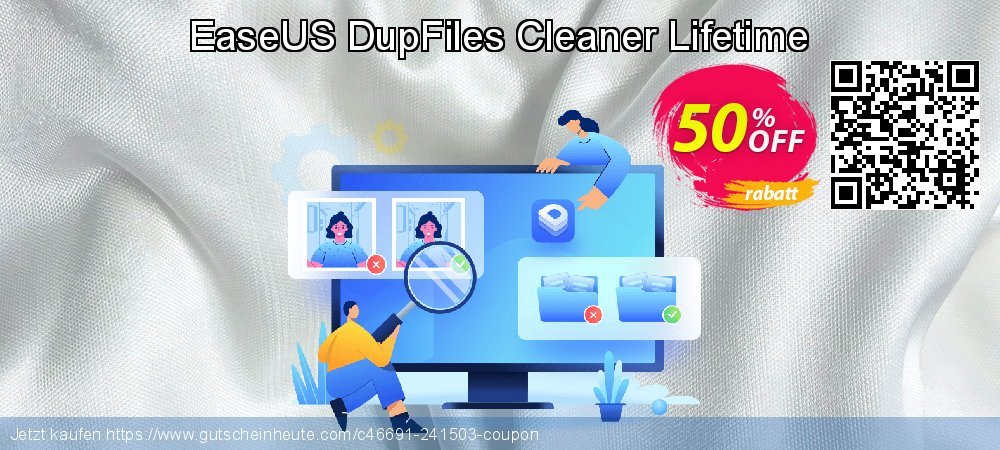 EaseUS DupFiles Cleaner Lifetime ausschließenden Preisnachlässe Bildschirmfoto