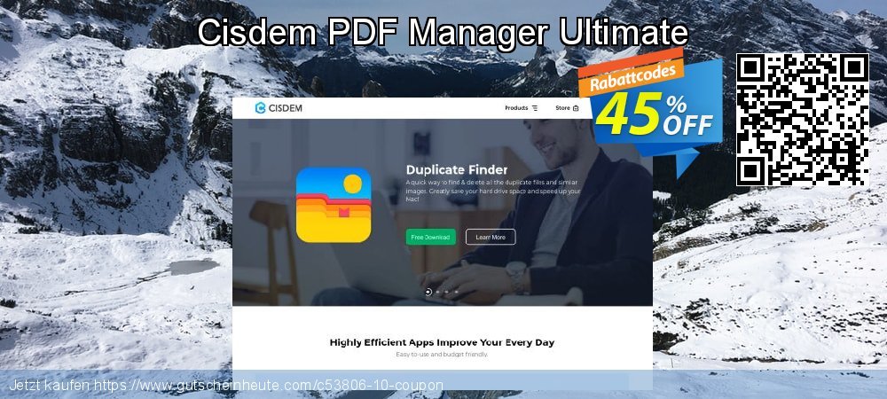 Cisdem PDF Manager Ultimate wunderschön Preisnachlass Bildschirmfoto