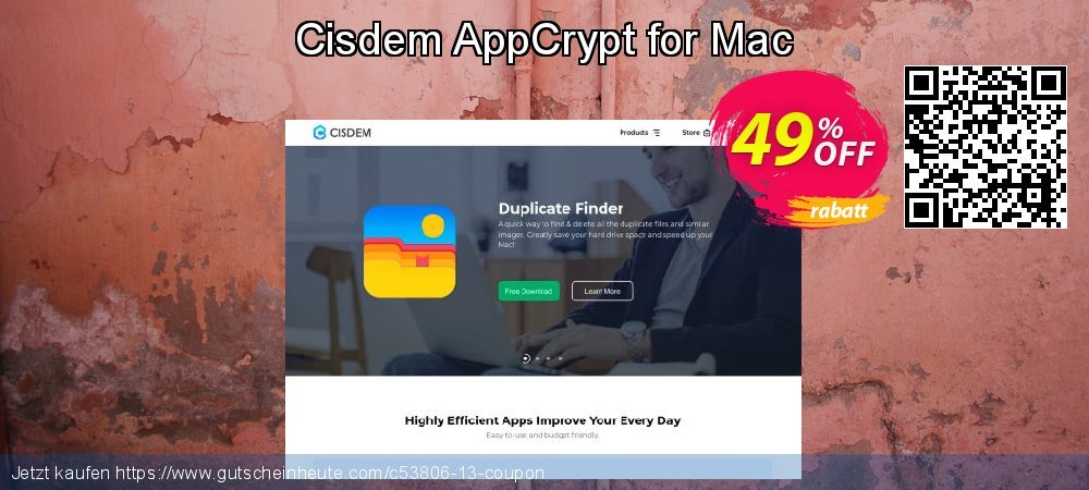 Cisdem AppCrypt for Mac überraschend Sale Aktionen Bildschirmfoto