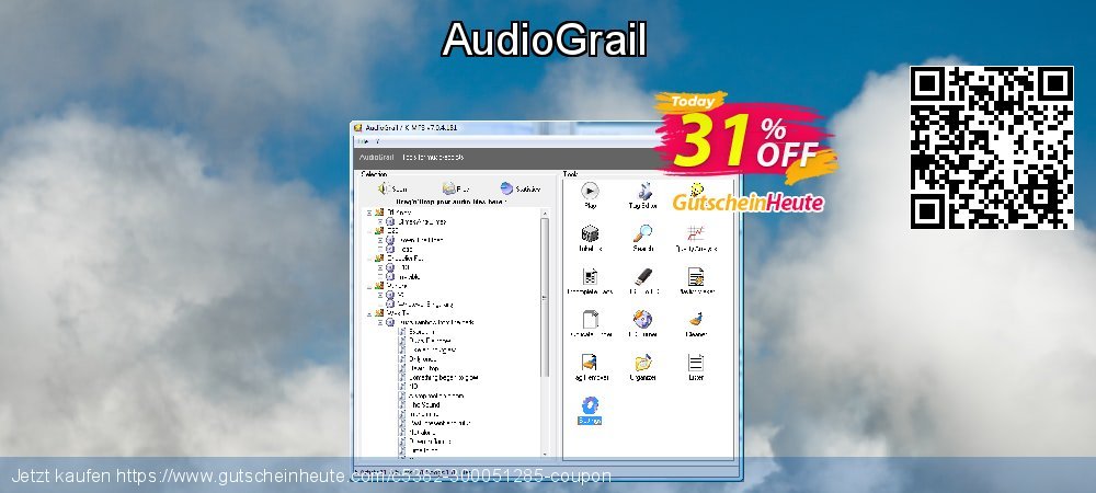 AudioGrail geniale Sale Aktionen Bildschirmfoto