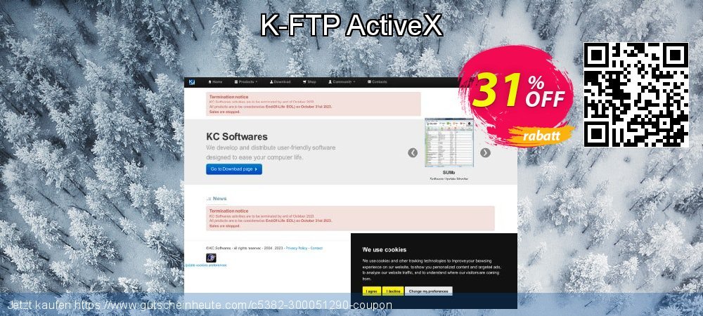 K-FTP ActiveX exklusiv Promotionsangebot Bildschirmfoto