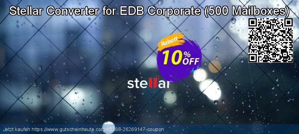 Stellar Converter for EDB Corporate - 500 Mailboxes  wundervoll Nachlass Bildschirmfoto