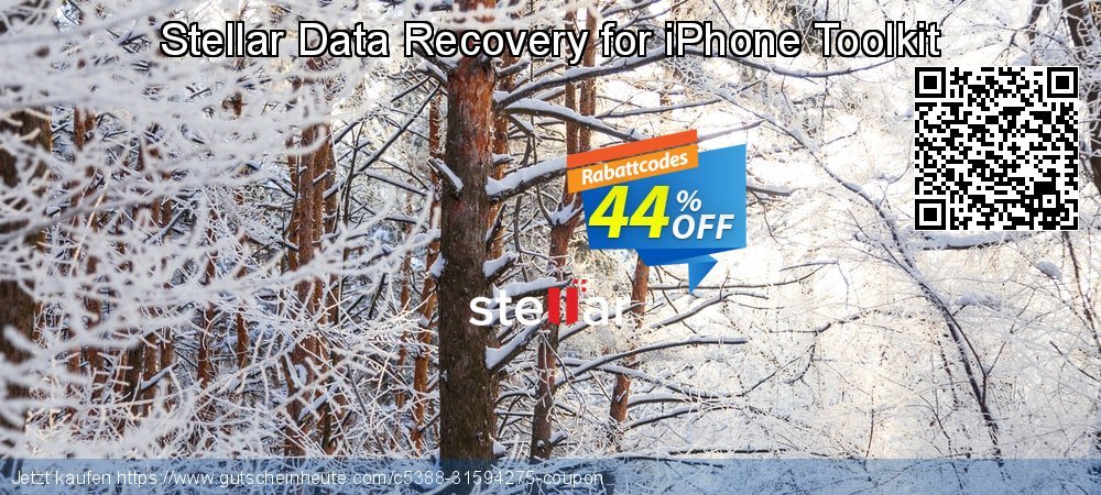Stellar Data Recovery for iPhone Toolkit umwerfenden Preisnachlässe Bildschirmfoto