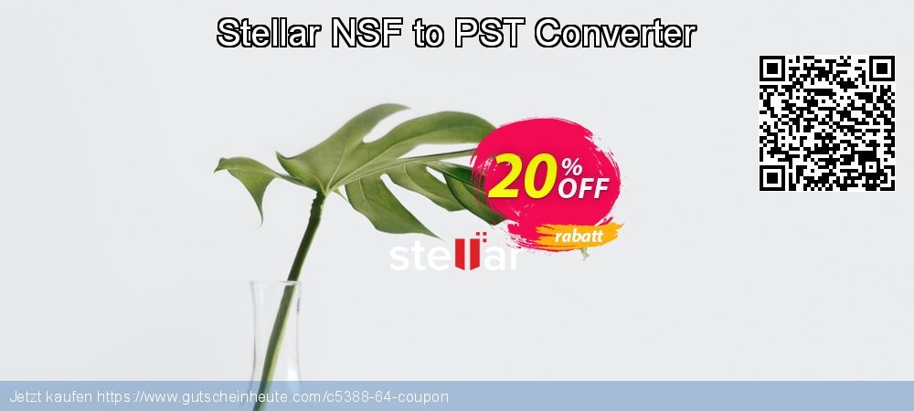 Stellar NSF to PST Converter ausschließlich Angebote Bildschirmfoto