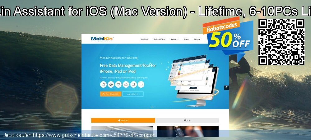 MobiKin Assistant for iOS - Mac Version - Lifetime, 6-10PCs License uneingeschränkt Disagio Bildschirmfoto