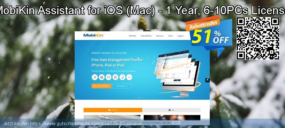 MobiKin Assistant for iOS - Mac - 1 Year, 6-10PCs License fantastisch Beförderung Bildschirmfoto