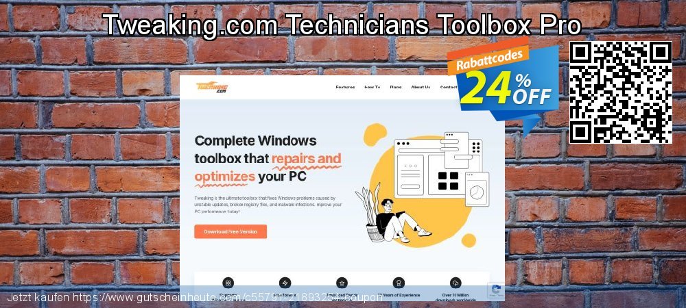 Tweaking.com Technicians Toolbox Pro fantastisch Beförderung Bildschirmfoto