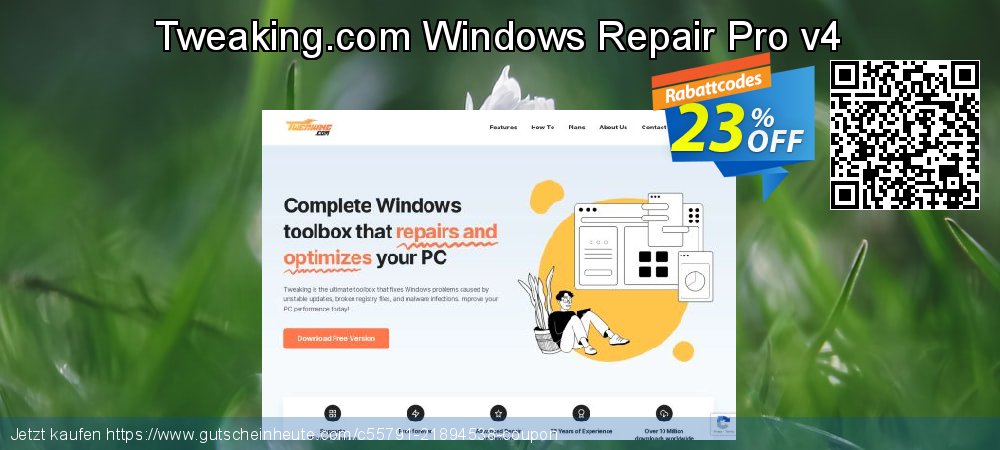 Tweaking.com Windows Repair Pro v4 beeindruckend Ermäßigung Bildschirmfoto
