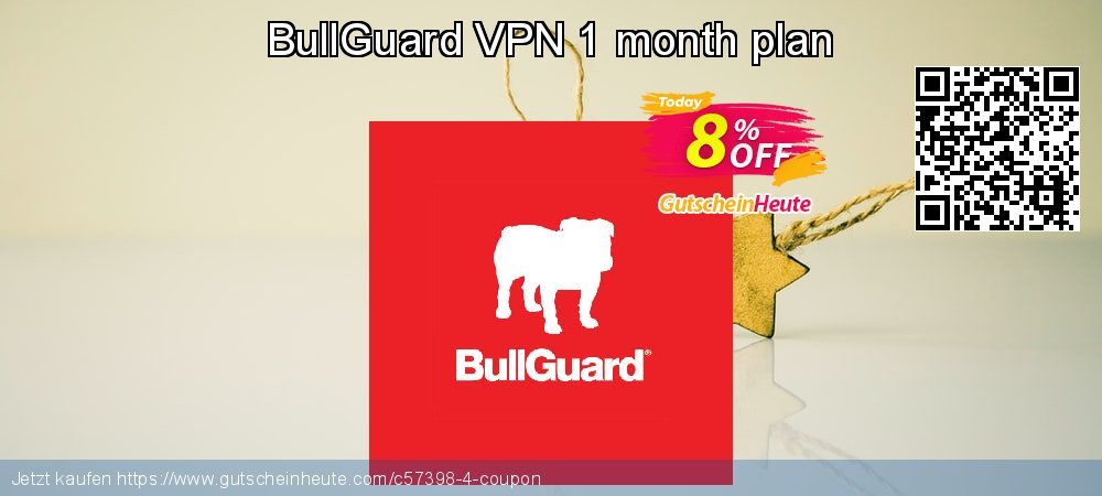 BullGuard VPN 1 month plan spitze Rabatt Bildschirmfoto