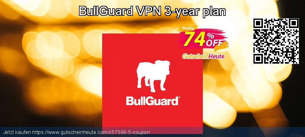 BullGuard VPN 3-year plan klasse Ermäßigungen Bildschirmfoto