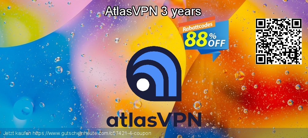 AtlasVPN 3 years atemberaubend Verkaufsförderung Bildschirmfoto