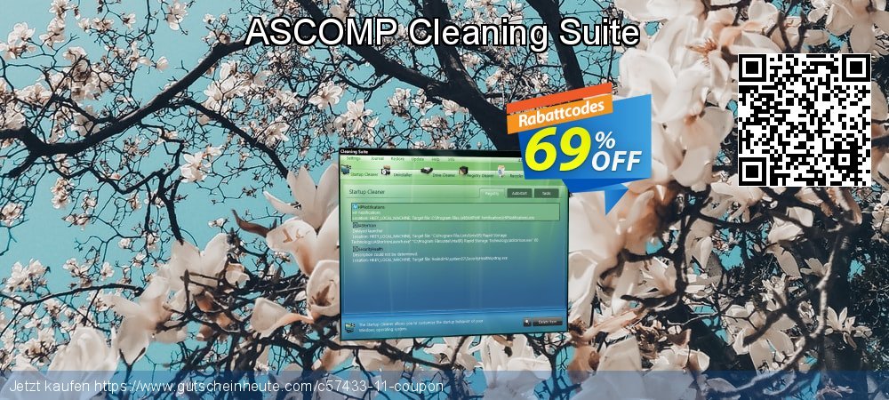 ASCOMP Cleaning Suite wunderschön Ermäßigungen Bildschirmfoto