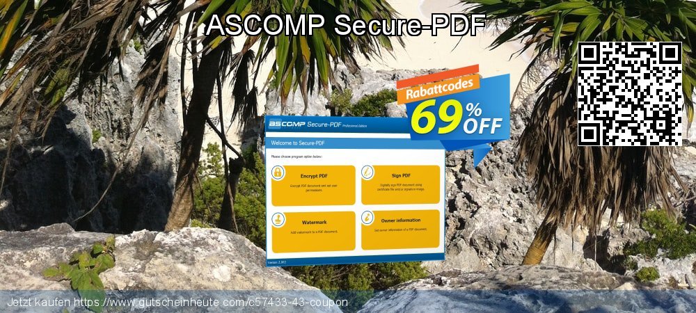 ASCOMP Secure-PDF verblüffend Sale Aktionen Bildschirmfoto
