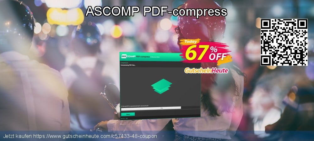 ASCOMP PDF-compress Exzellent Nachlass Bildschirmfoto