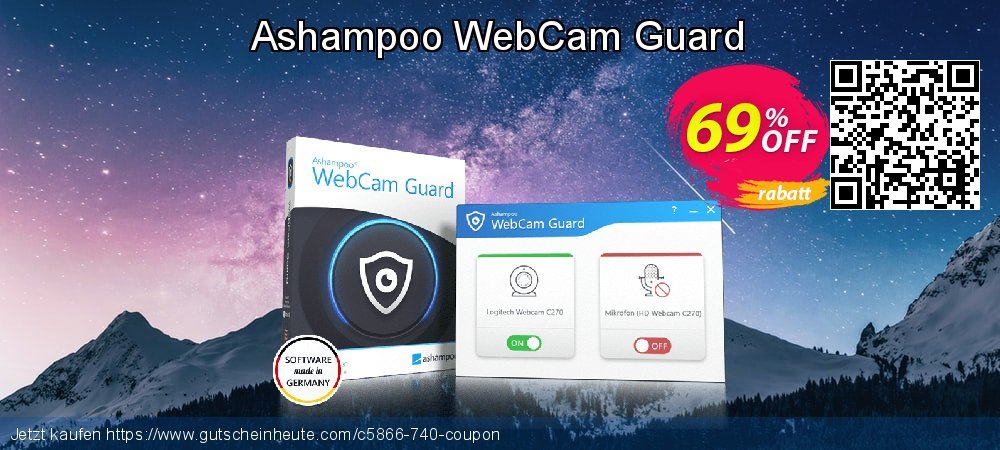 Ashampoo WebCam Guard exklusiv Ausverkauf Bildschirmfoto