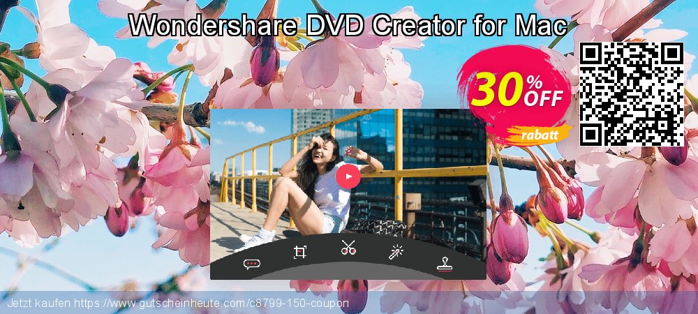 Wondershare DVD Creator for Mac aufregende Nachlass Bildschirmfoto