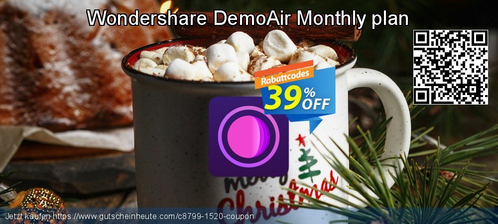 Wondershare DemoAir Monthly plan verblüffend Rabatt Bildschirmfoto