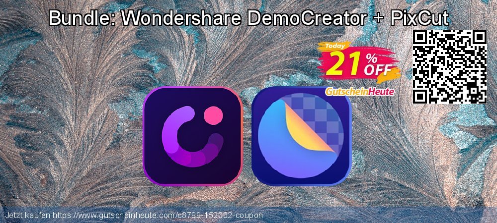 Bundle: Wondershare DemoCreator + PixCut großartig Förderung Bildschirmfoto