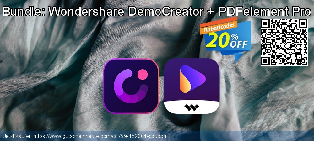 Bundle: Wondershare DemoCreator + PDFelement Pro atemberaubend Sale Aktionen Bildschirmfoto