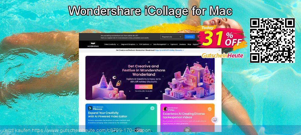Wondershare iCollage for Mac überraschend Disagio Bildschirmfoto