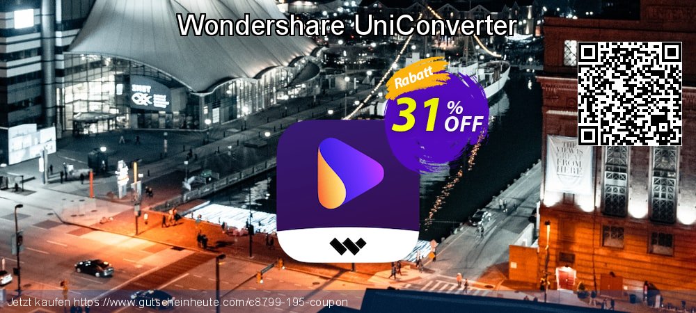 Wondershare UniConverter wunderbar Sale Aktionen Bildschirmfoto