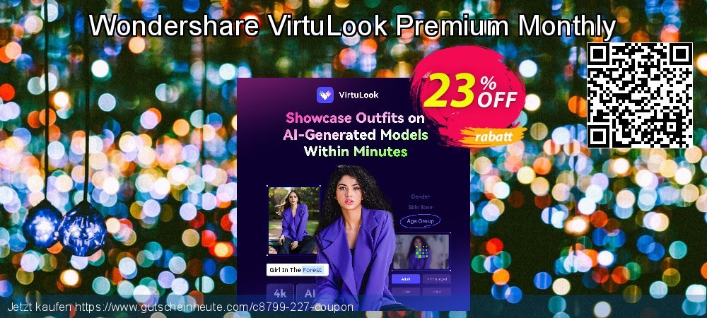 Wondershare VirtuLook Premium Monthly atemberaubend Förderung Bildschirmfoto