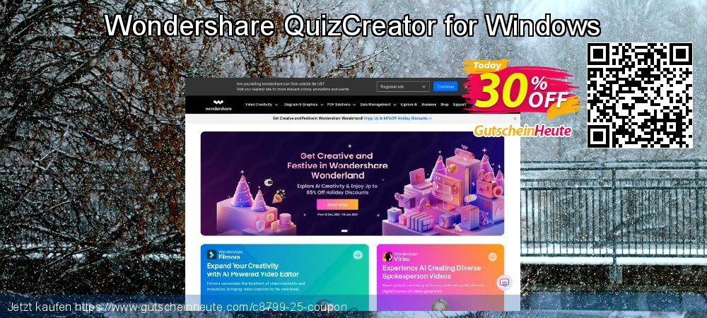 Wondershare QuizCreator for Windows exklusiv Verkaufsförderung Bildschirmfoto
