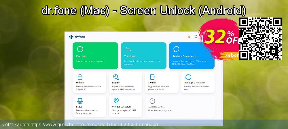 dr.fone - Mac - Screen Unlock - Android  uneingeschränkt Angebote Bildschirmfoto