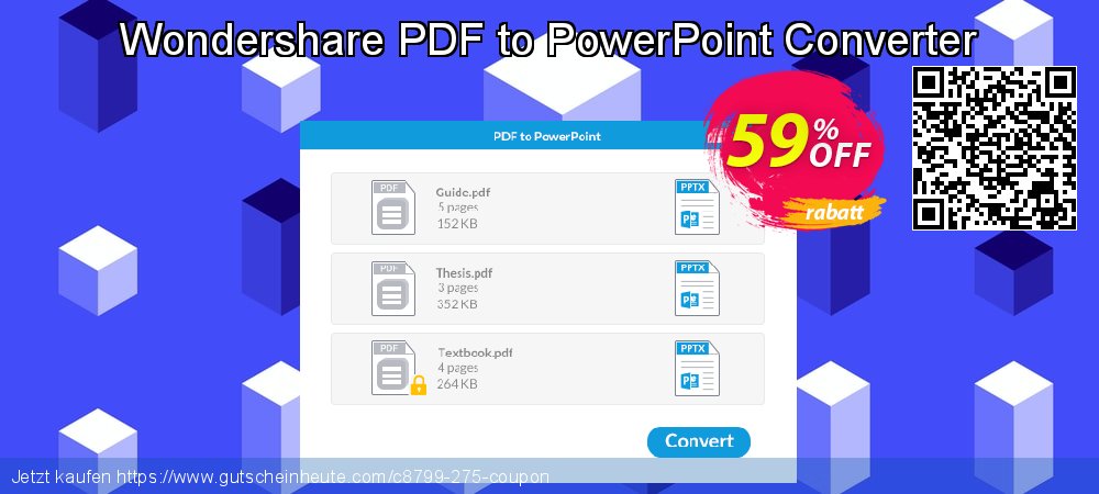 Wondershare PDF to PowerPoint Converter genial Außendienst-Promotions Bildschirmfoto
