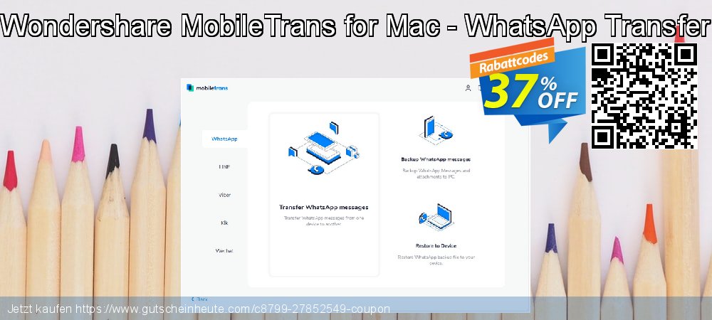 Wondershare MobileTrans for Mac - WhatsApp Transfer super Beförderung Bildschirmfoto