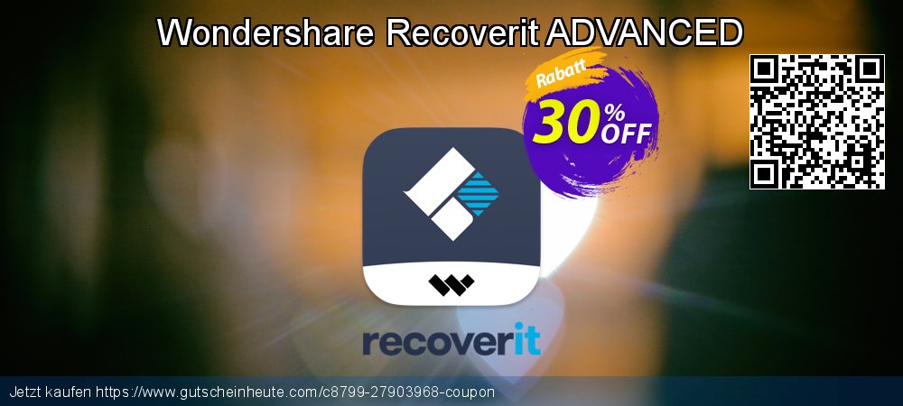 Wondershare Recoverit ADVANCED ausschließlich Verkaufsförderung Bildschirmfoto