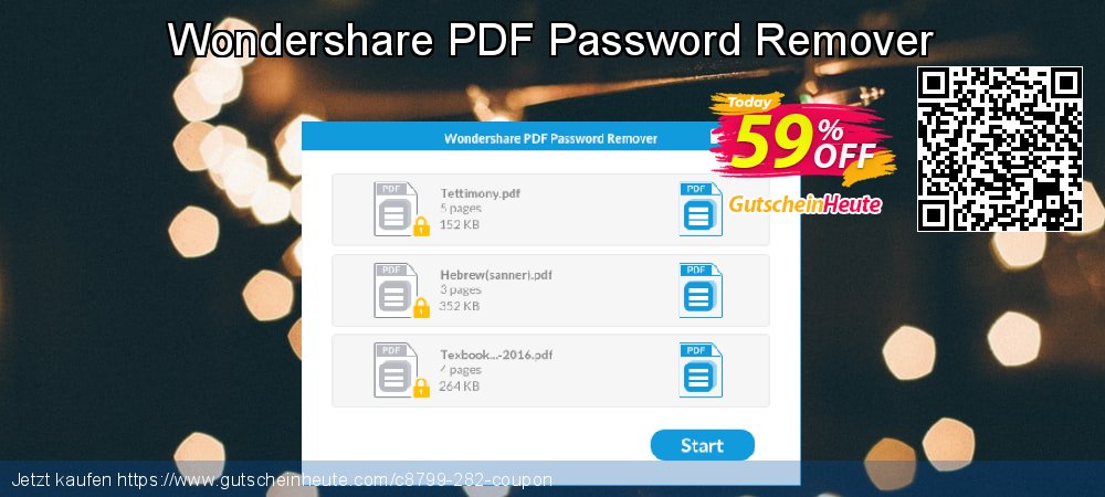 Wondershare PDF Password Remover besten Ermäßigungen Bildschirmfoto