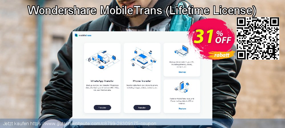 Wondershare MobileTrans - Lifetime License  fantastisch Promotionsangebot Bildschirmfoto