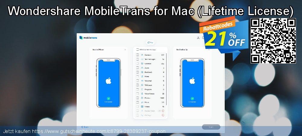 Wondershare MobileTrans for Mac - Lifetime License  fantastisch Beförderung Bildschirmfoto