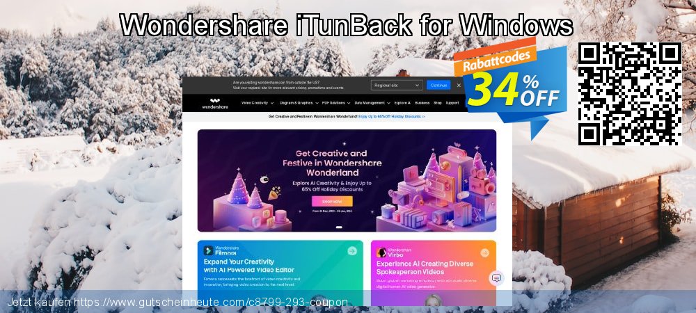 Wondershare iTunBack for Windows wundervoll Preisreduzierung Bildschirmfoto