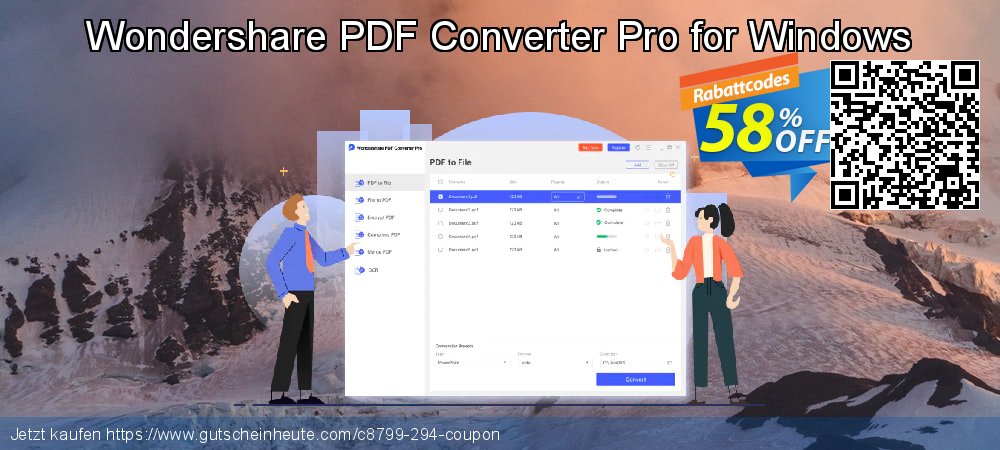 Wondershare PDF Converter Pro for Windows überraschend Preisnachlass Bildschirmfoto