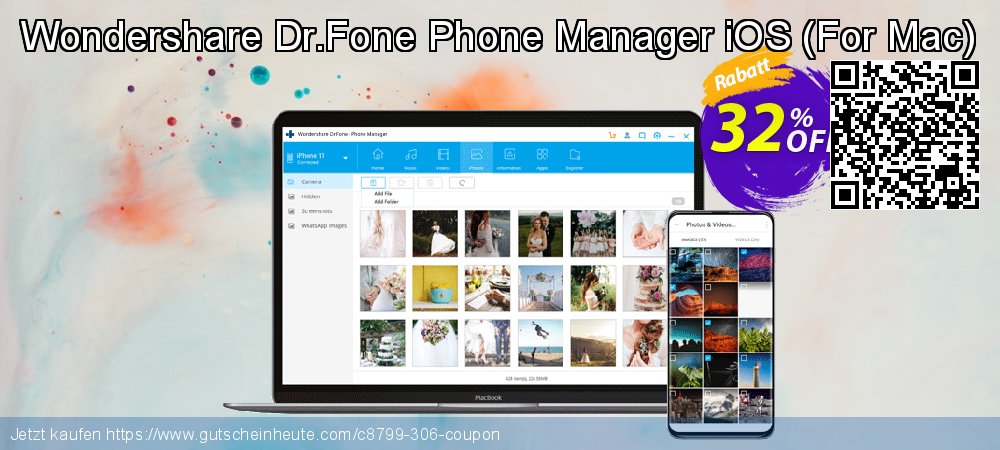 Wondershare Dr.Fone Phone Manager iOS - For Mac  genial Disagio Bildschirmfoto