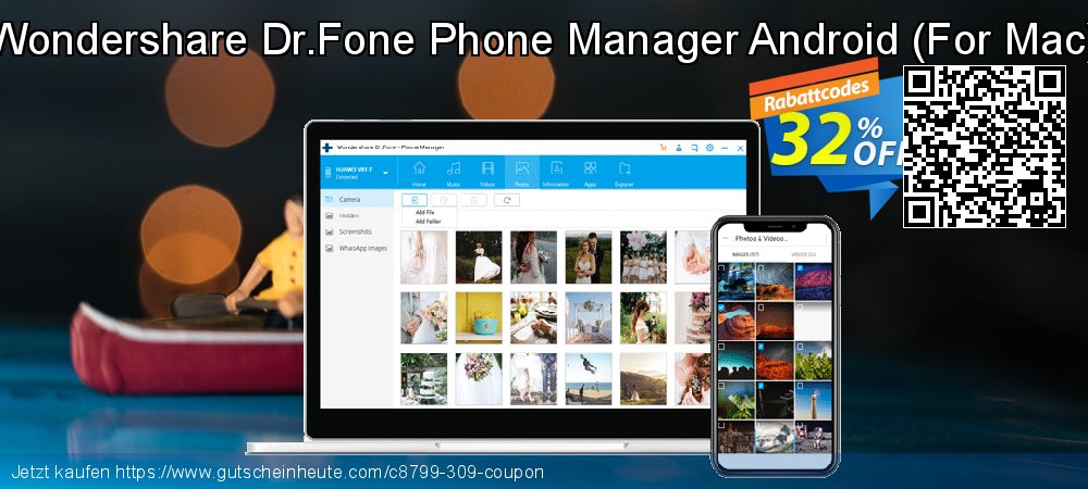 Wondershare Dr.Fone Phone Manager Android - For Mac  exklusiv Außendienst-Promotions Bildschirmfoto