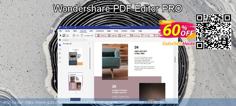 Wondershare PDF Editor PRO uneingeschränkt Preisreduzierung Bildschirmfoto