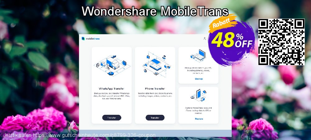 Wondershare MobileTrans formidable Außendienst-Promotions Bildschirmfoto