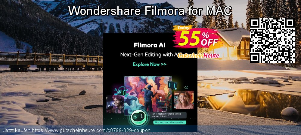 Wondershare Filmora for MAC Exzellent Förderung Bildschirmfoto