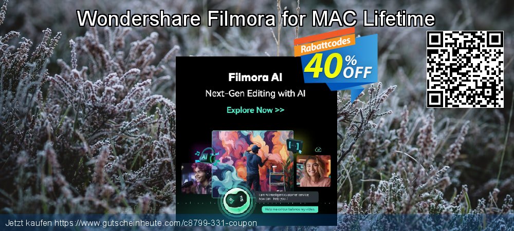 Wondershare Filmora for MAC Lifetime faszinierende Sale Aktionen Bildschirmfoto