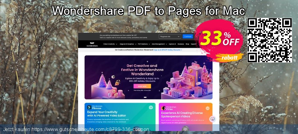 Wondershare PDF to Pages for Mac aufregende Promotionsangebot Bildschirmfoto