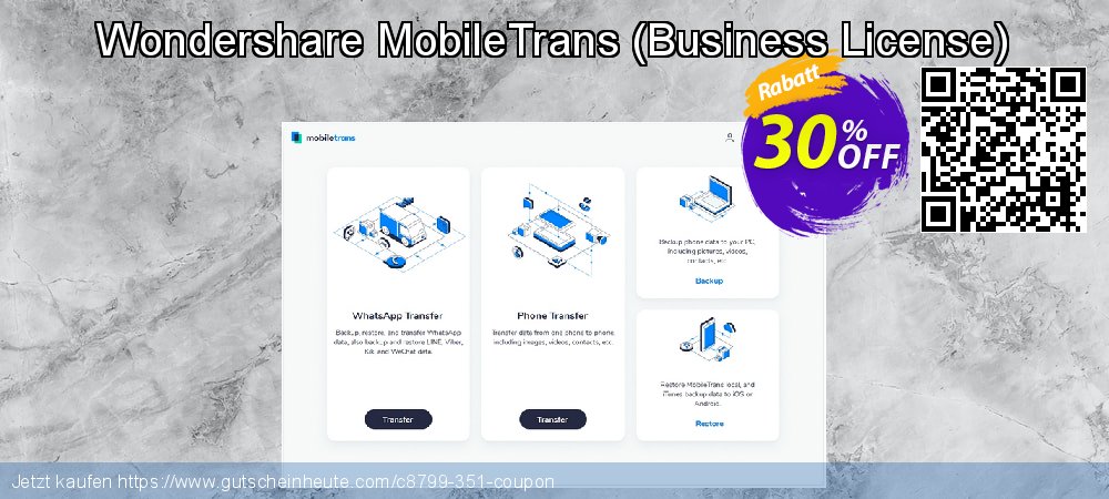 Wondershare MobileTrans - Business License  atemberaubend Preisnachlässe Bildschirmfoto