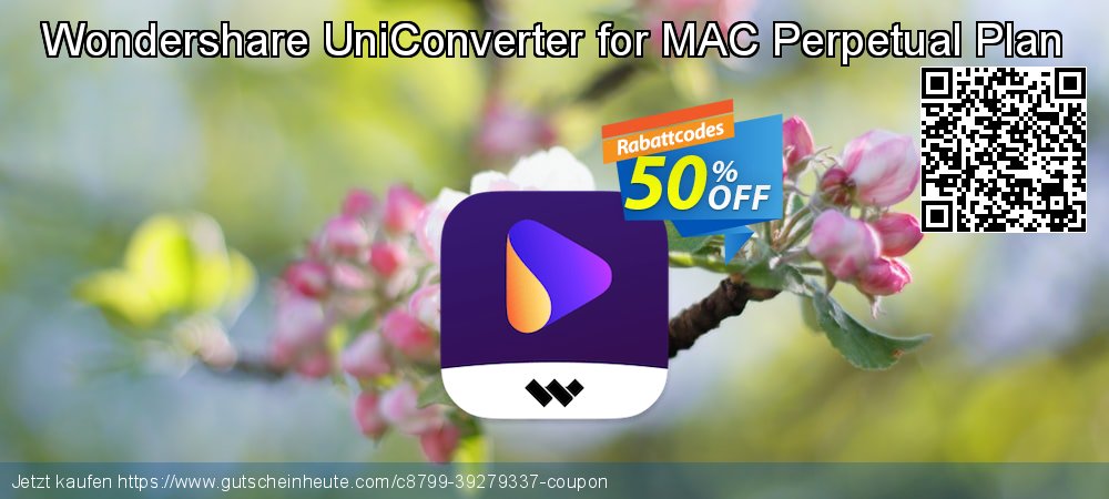 Wondershare UniConverter for MAC Perpetual Plan verblüffend Beförderung Bildschirmfoto