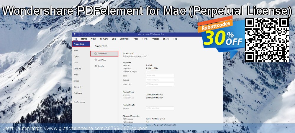 PDFelement 10 for Mac - Perpetual  Exzellent Ermäßigungen Bildschirmfoto